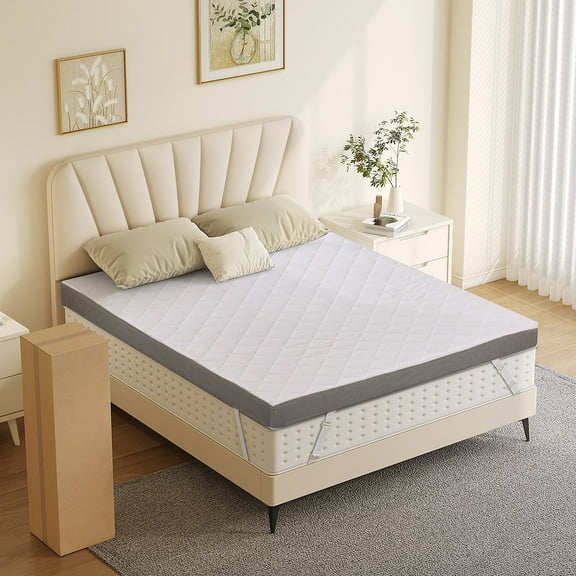 Extra Firm Mattress Topper Twin XL Size 3 Inch, Pain Relieving Foam Bed Topper for Extra Support, High-Density Foam Mattress Pad with Removable Cover, No Smell, CertiPUR-US Certified