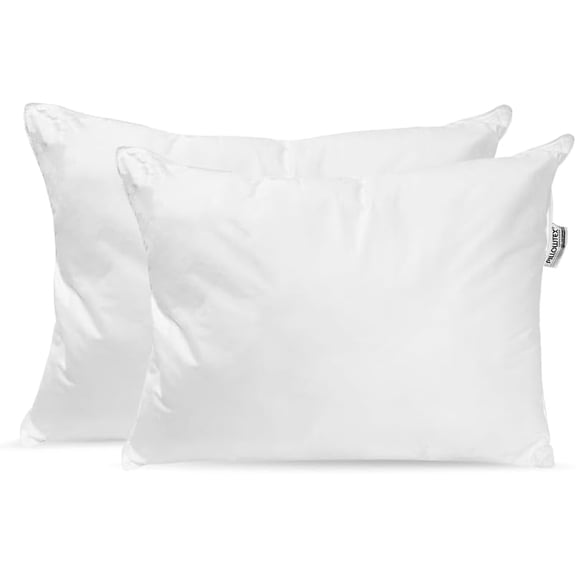 Extra Firm Polyester Fill Bed Pillow for Side Sleepers – King Size Set of 2, High Loft, Firm Density, Tall Pillows