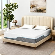 Extra Firm Queen Memory Foam Mattress, 12 Inch Dual-Sided Flippable Design for Back Pain Relief, CertiPUR-US Certified