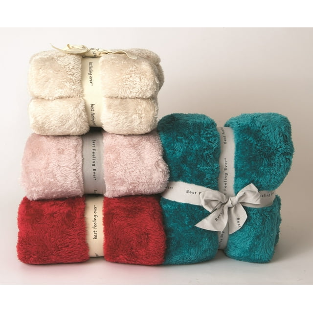 ExtraFluffy Berkshire Throw Blanket Rose Smoke / 50"x60"