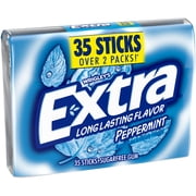 EXTRA Peppermint Sugar Free Chewing Gum, Long Lasting Mint Flavor, 35 Stick Bulk Pack