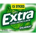 thumbnail image 1 of Extra Spearmint Back to School Sugar Free Chewing Gum - 15 Stick Pack, 1 of 12