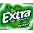 thumbnail image 1 of Extra Gum Spearmint Sugar Free Chewing Gum, Single Pack - 15 Stick (Pack of 24), 1 of 5