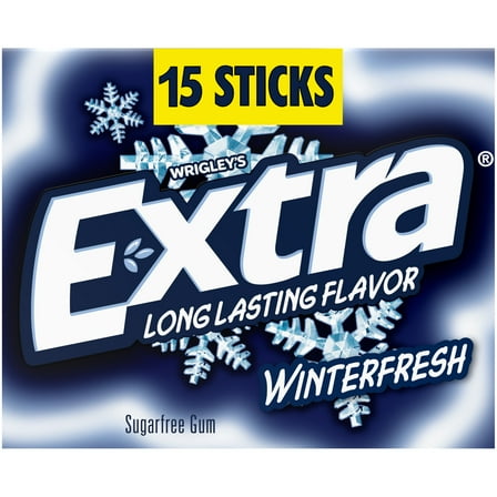 Extra Gum Winterfresh Sugar Free Chewing Gum, Single Pack - 15 Stick