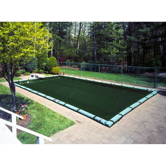 Extra Heavy-Duty 20-Year Green Winter Cover for In-Ground Swimming Pools
