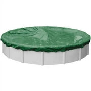 Extra Heavy-Duty 20-Year Green Winter Cover for Round Above Ground Swimming Pools