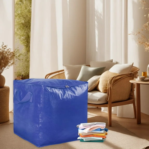 Extra Heavy Duty Large Moving Bags with Strong Zipper & Comfortable Handles, Sturdy & Durable Clothes Storage Bags Totes Bins, Packing Moving Boxes for College Supplies