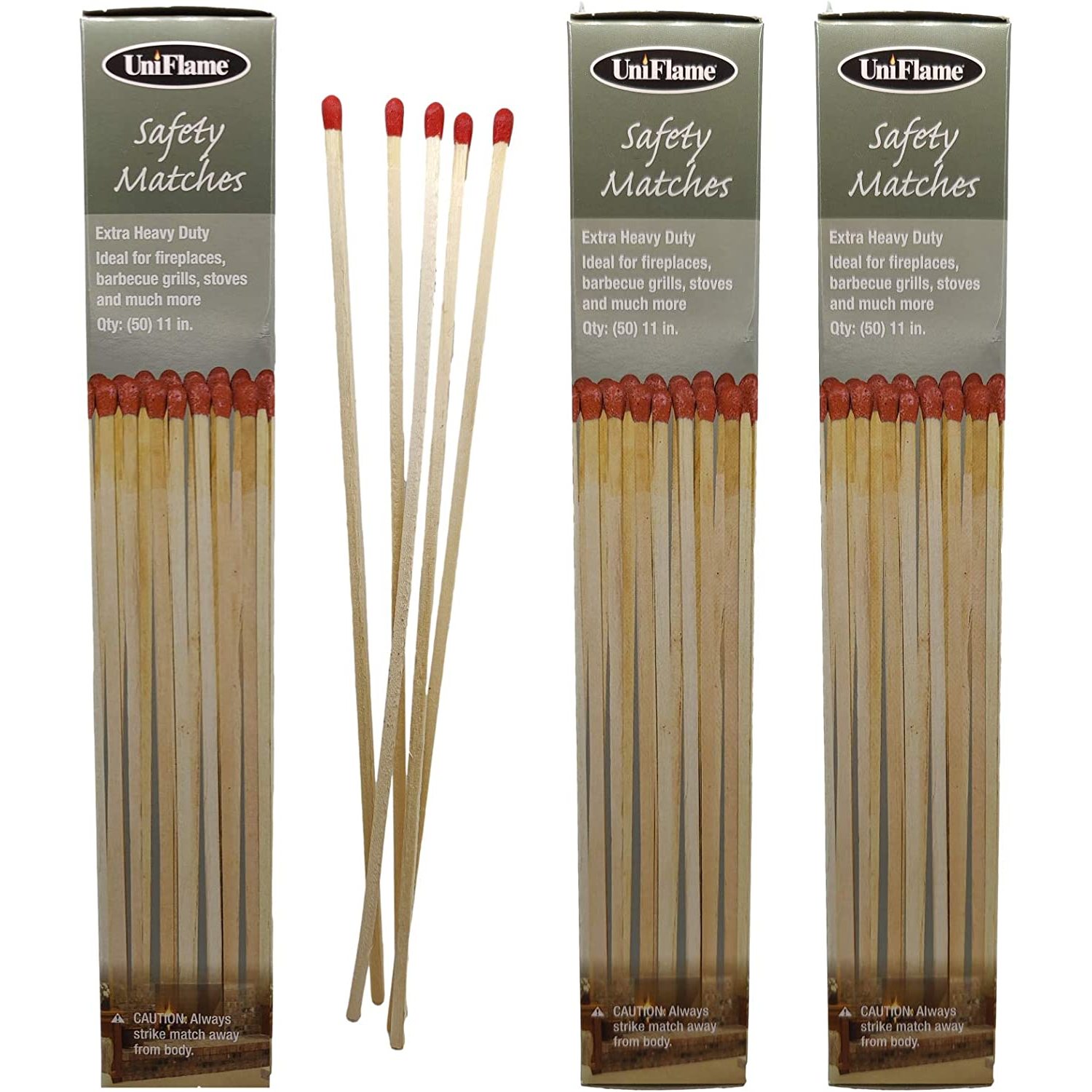Extra Heavy Duty Long Safety Matches Long Wooden Fireplace Matches