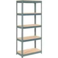 thumbnail image 1 of Extra Heavy Duty Shelving with 5 Shelves & Wood Deck - Gray - 36 x 18 x 72 in., 1 of 1