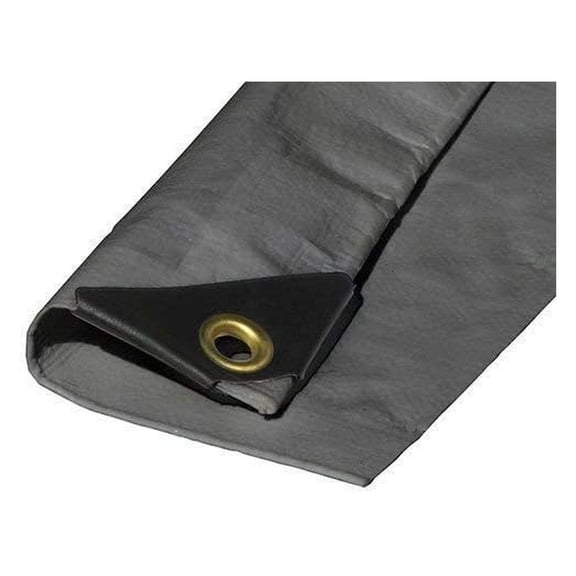 Extra Heavy Duty Silver Tarp, Durable Lightweight Anti-Rip Design for Easy Installation & Protection (9 x16 ft.)
