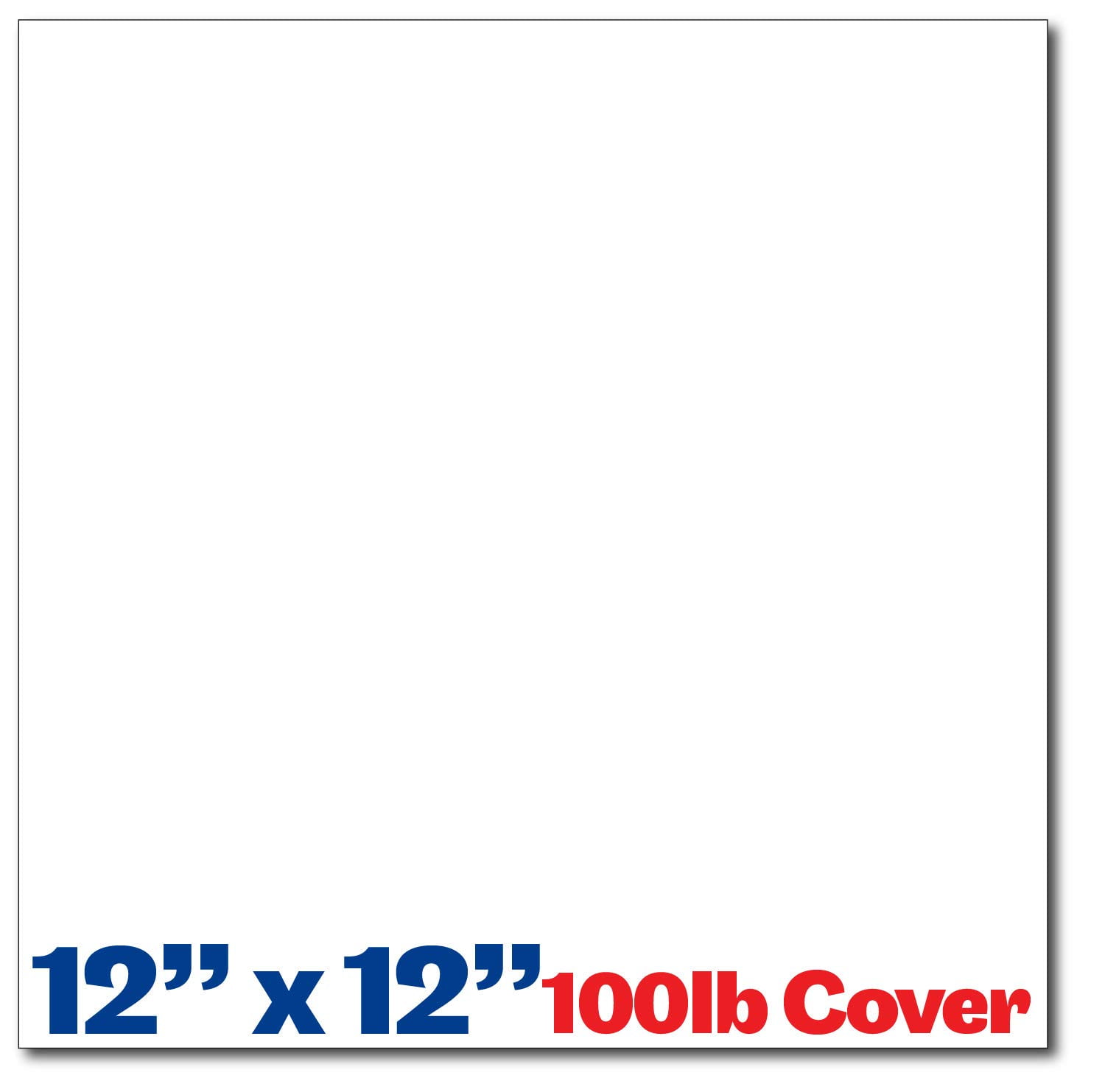 Extra Heavy Thick 100lb AIF4 Cover White Scrapbook Paper 12x12