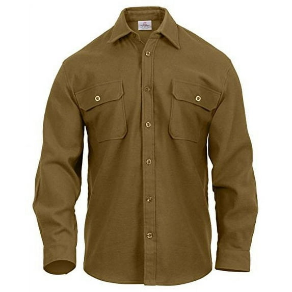 Extra Heavyweight Brawny Flannel Shirt, Solid Colors