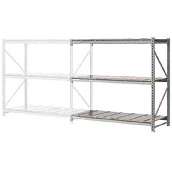 Extra High Capacity Bulk Rack Add-On - Gray - 72 x 48 x 72 in. - Steel Decking