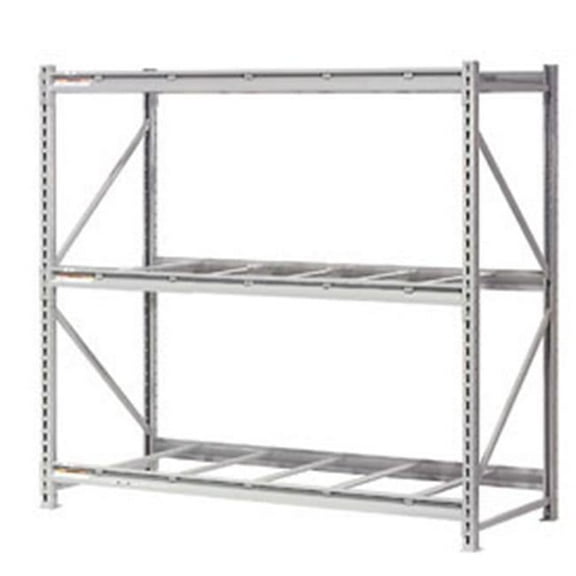 Extra High Capacity Bulk Rack Without Decking Starter - Gray - 96 x 48 x 72 in.