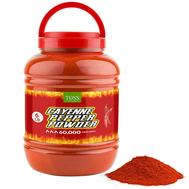 Extra Hot Cayenne Pepper Powder Bulk 60,000 Heat Units 6 LB, Ground ...