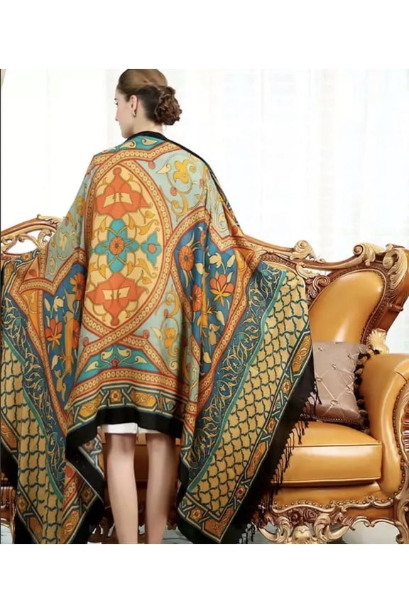 Extra Large 100% Australia Fine Wool Shawls /Scarf-96inx43in