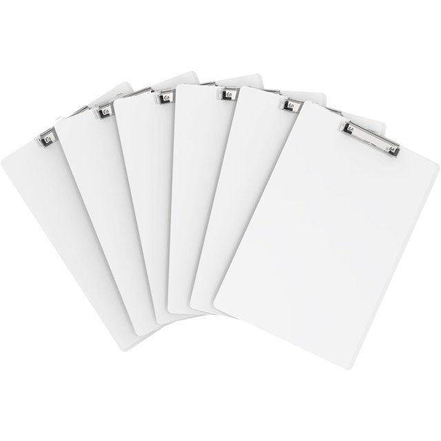 Extra Large 11X17 Clipboards Set Of 6, Plastic Drawing Boards With Low