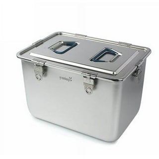 Stainless Steel Airtight Watertight Food Storage Container - 8 cm / 3.1 in.