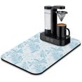 thumbnail image 1 of Extra Large 19.5x12in Coffee Drying Mat Super Absorbent Diatom Mud, Quick Drying, Stylish Flower Design, Coffee Mat Ideal Kitchen Counter Accessory, 1 of 7