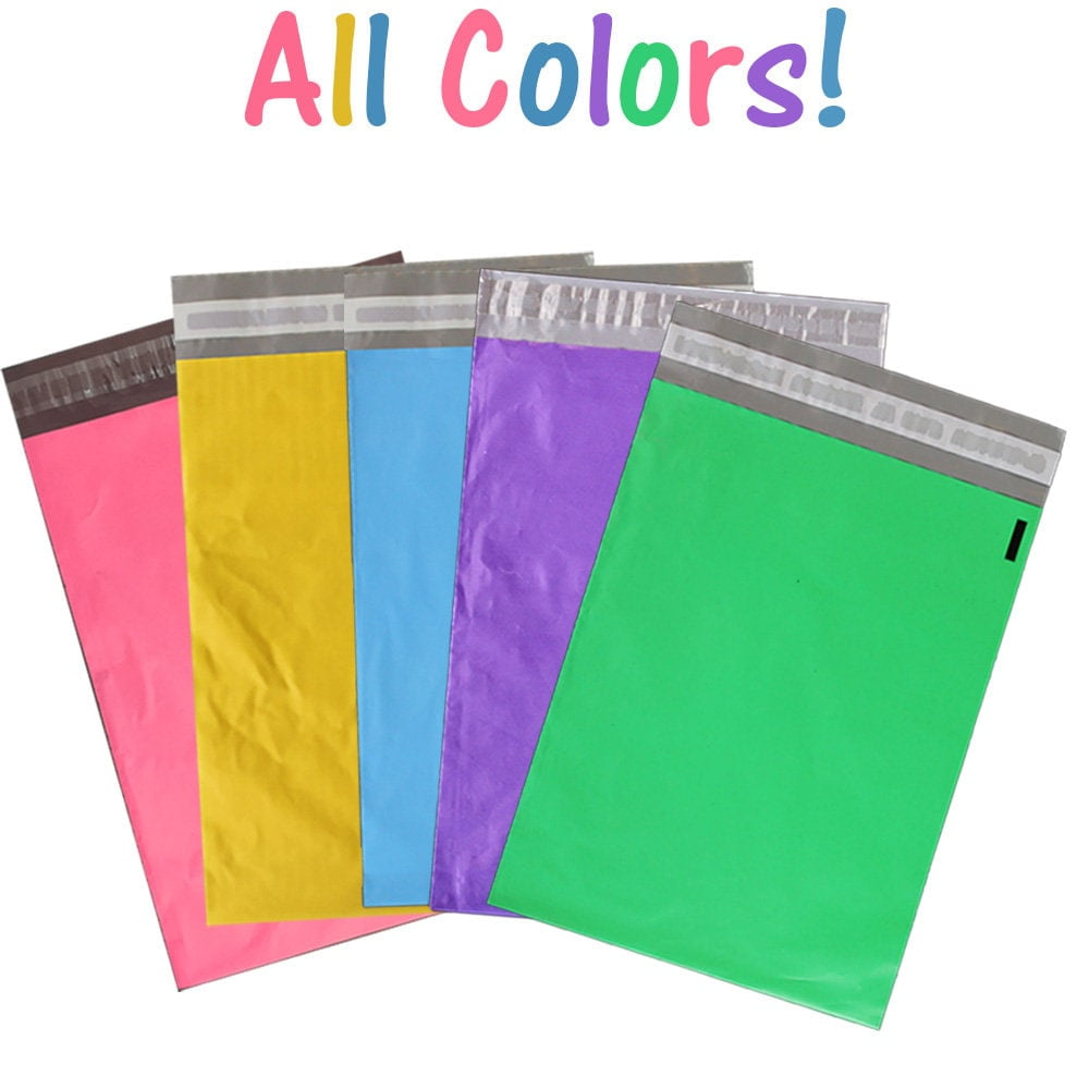 Extra Large 19x24 Inches Hot Pink, Purple, Blue, Green, Yellow Poly ...