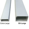 thumbnail image 1 of Extra Large - 2"W x 1.5"H - PVC Latching Cable Wire Cord Raceway - 5 Sticks (Total 25 Feet) - White, 1 of 2