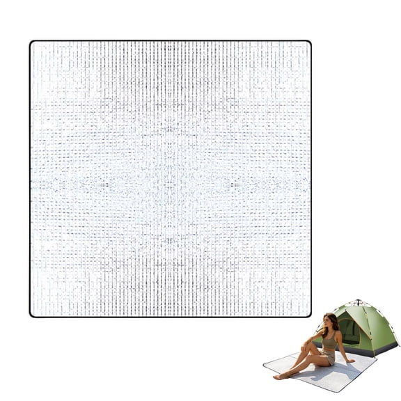 Extra Large 200x200cm Thermal Insulated Aluminium Foil Camping Mat Foam Sleeping Pad for Camping Hiking Picnic Foldable Double Sided