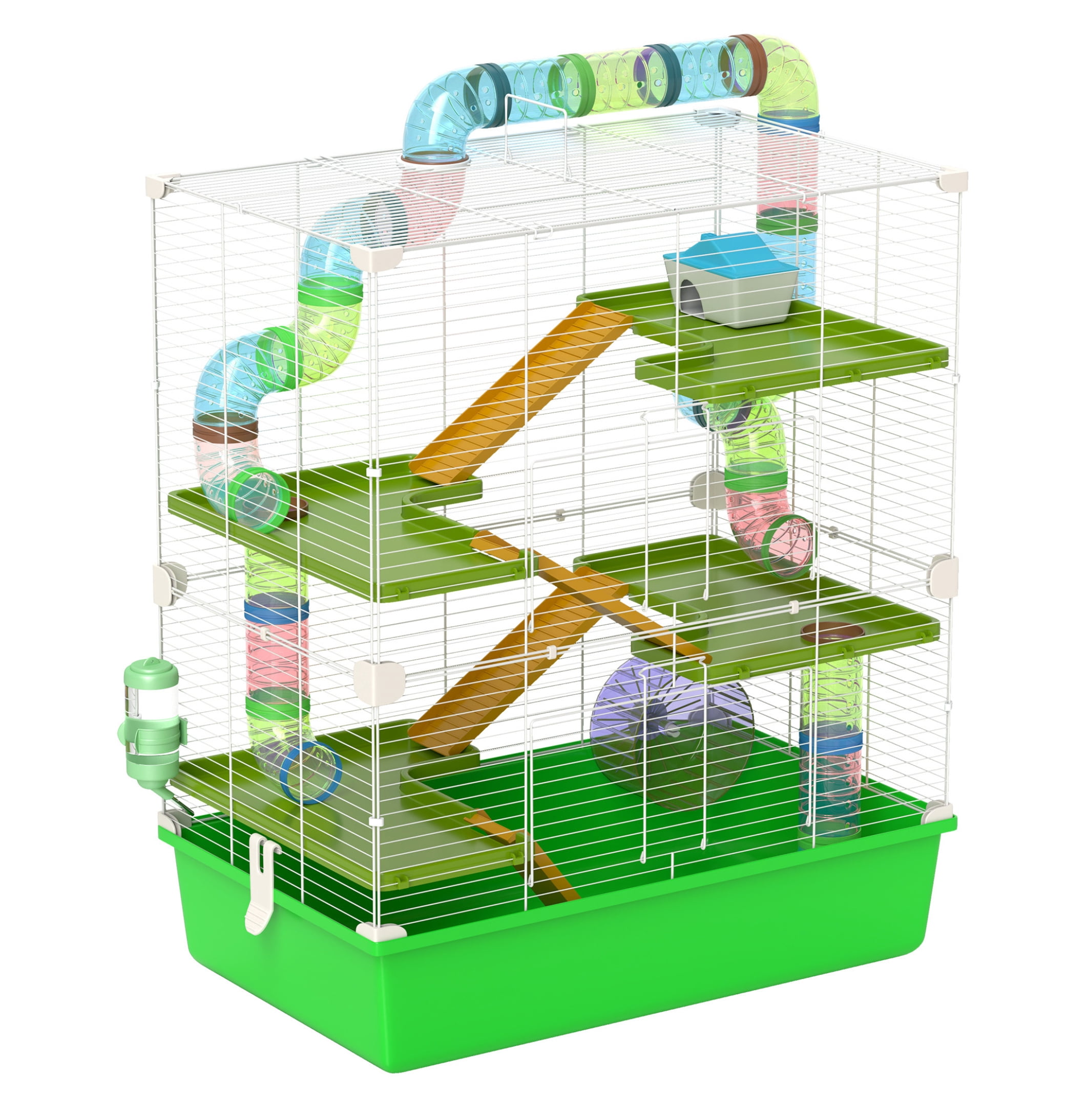 Long Cage For Hamsters With Exercise Section photo
