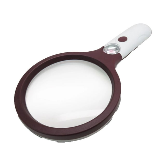 Extra Large 3X Magnifying Glass With 4 Ultra Bright LED Lights & 25X