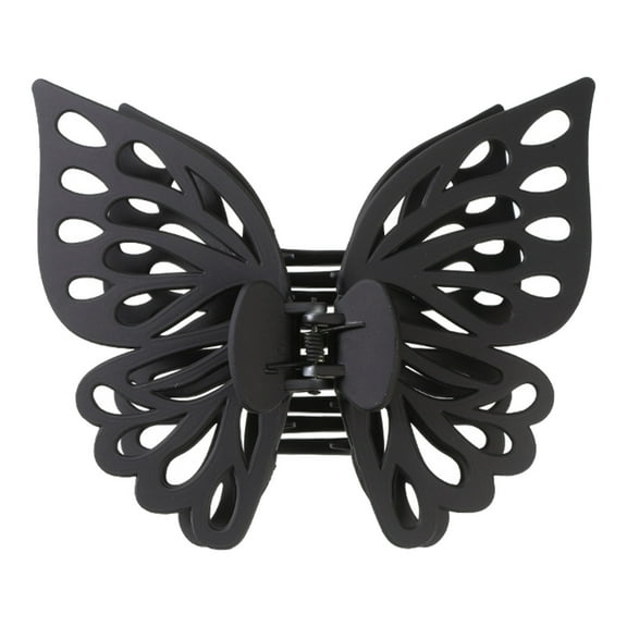 Extra Large 5.51 Inch Butterfly Hair Clips, Butterfly Hair Accessories - Hair Clip For Thick Thin Hair y, Butterfly Claw Clips For Women Black