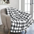 thumbnail image 1 of Extra Large 51x39 inch Soft Polyester Blanket for Adults, All Season Lightweight Warm Throw for Couch, Bed, Camping, Gift, 1 of 6