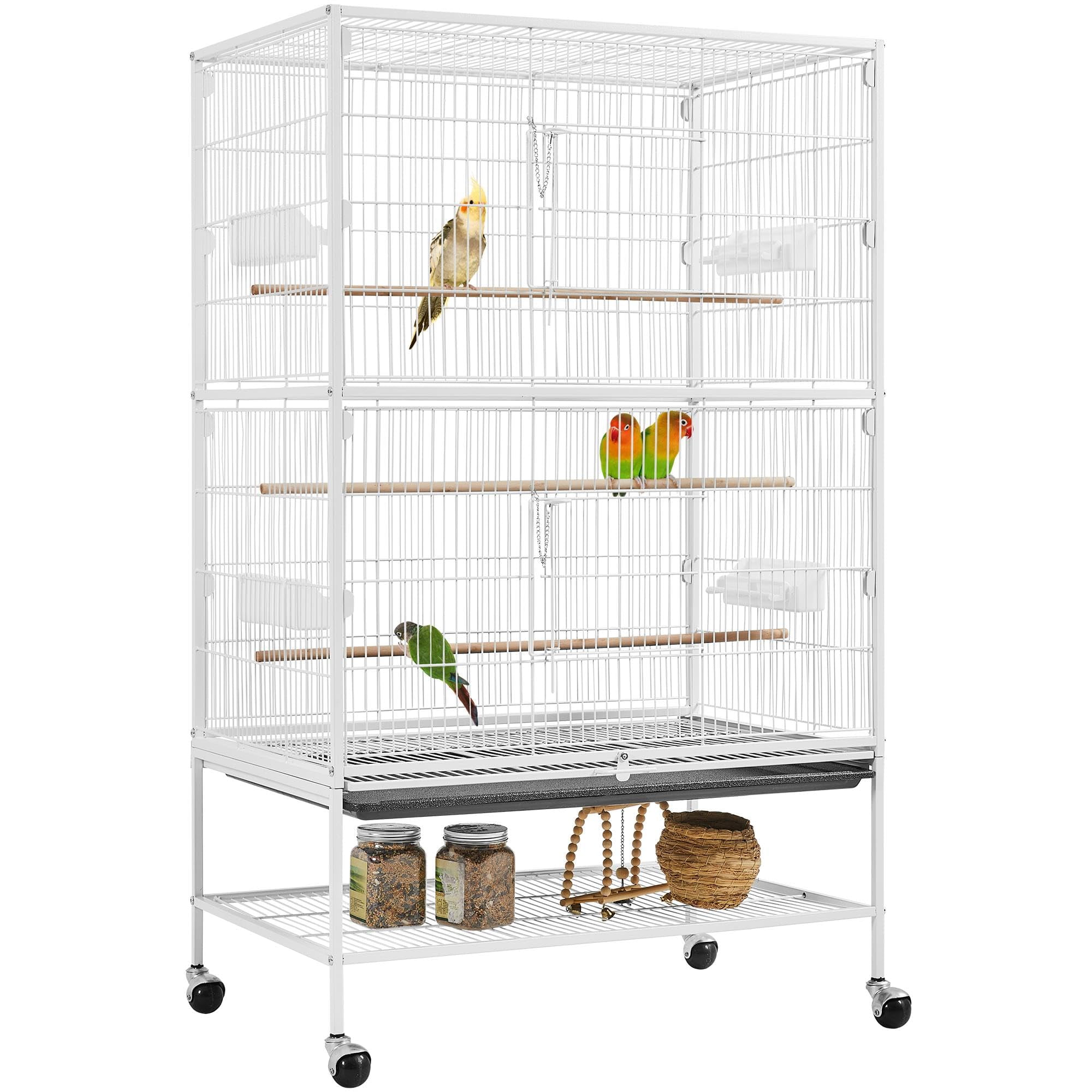 Image showcasing Birdcage Villa Large Parrot Special Extra Large Space Movable Solid ...