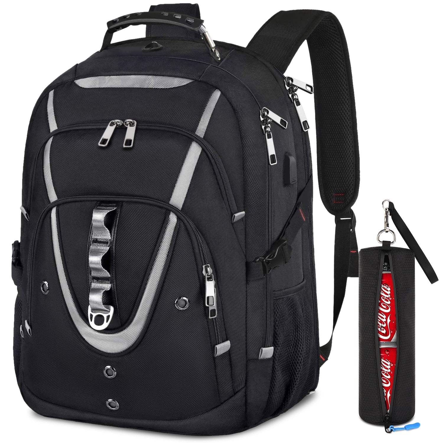 Wepadre Travel Backpack - Hiking Laptop Backpack With Shoe Compartment & USB Port, Carry On Approved
