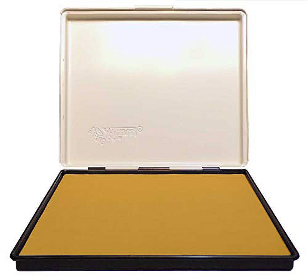 Extra Large 7" x 8" Industrial Rubber Stamp Ink Pad, Zinc