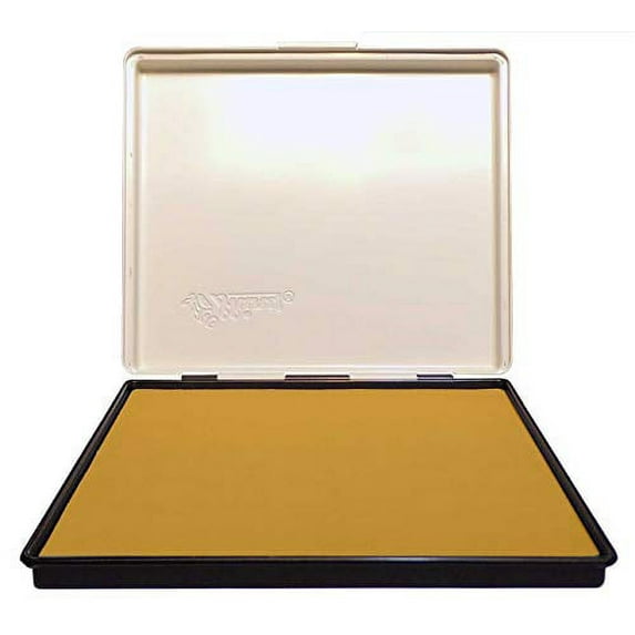 Extra Large 7" x 8" Industrial Rubber Stamp Ink Pad, Zinc
