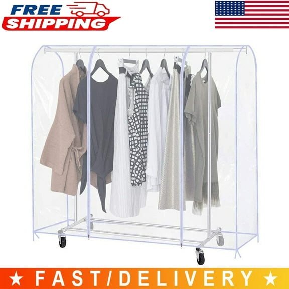 USA Made Heavy Duty Dust Proof Waterproof Cover for 79 inch Garment Racks