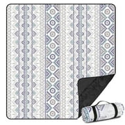 Extra Large79 x 83 Picnic Blanket, 3-Layer Thicking Outdoor Camping Blanket, Machine Washable Beach Blanket, Waterproof and Wear-Resistant, Soft and Comfortable