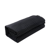 Extra Large 96 x 80 Inch Black Sound Dampening Blanket with Grommets for Studio Acoustic Noise Blocking and Light Absorption
