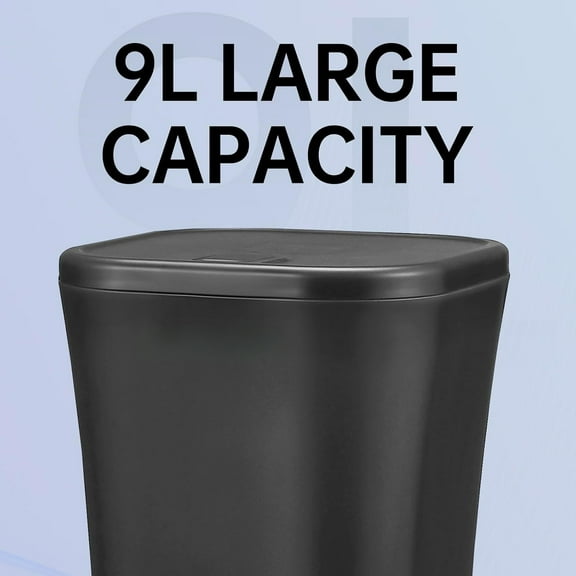 Extra Large 9L Automatic Dog Feeder, Timer-Controlled Pet Food Dispenser with Portion Control, Voice Recording, Battery & Plug-In Power for Large Dogs, Black
