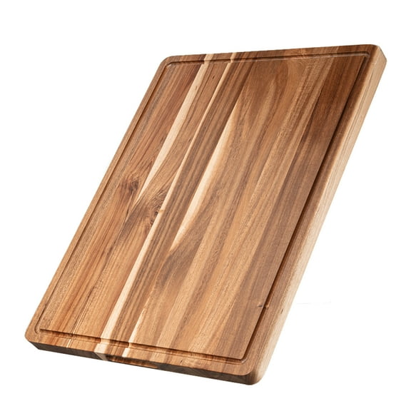 Extra Large Acacia Wood Cutting Board for Kitchen, 24 x 18 Inch Large Butcher Block Chopping Board with Juice Groove, Thick Wood Cutting Boards Carving Board for Turkey Meat Vegetables BBQ