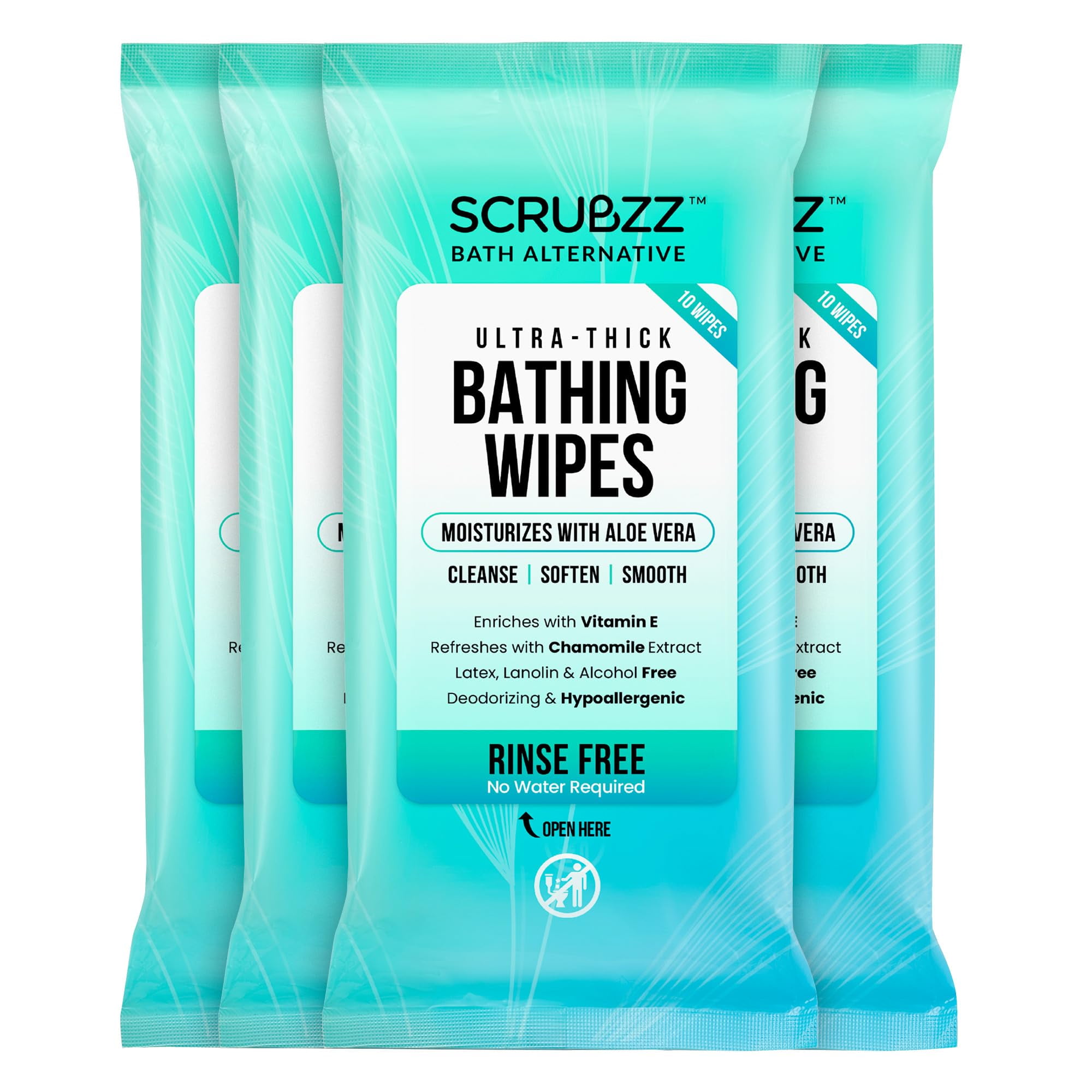 Extra Large Adult Bathing Wipes Disposable Body Cleansing Wipes for