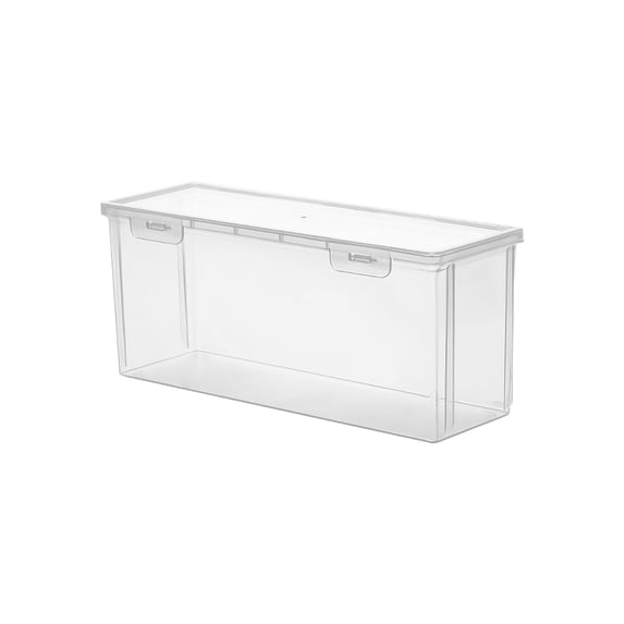 Extra Large Airtight Food Storage Container with Locking Lid Clips, Clear Stackable Refrigerator & Freezer- Kitchen Pantry Storage Box