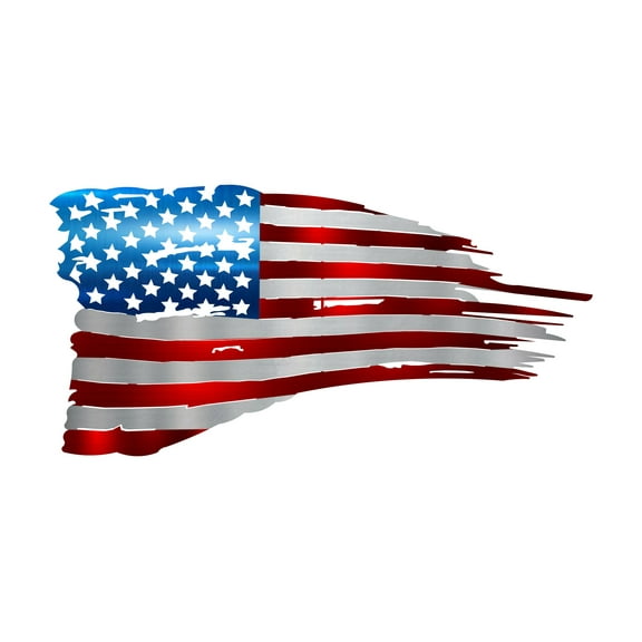 Extra Large American Tattered Flag