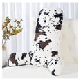 thumbnail image 1 of Extra Large Animal Printed Assembly Needed Backrest Reading Bed Rest Pillow with Arms and Pockets for Sitting in Bed Couch Sofa, Removable Cover and Filling Seprated Set, 28" x 30" x17", Cow, 1 of 8