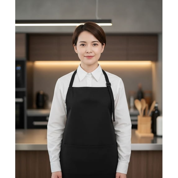 Extra Large Apron for Men Adjustable Bib Aprons with 2 Pockets Cooking Kitchen Women Chef Water & Oil Resistant