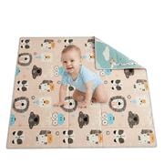 Baby Crawling Mat Playmat 50 x 50 Inch Play Mat Perfect for Baby Playpen, Foldable Foam Playmat for Floor,Reversible Waterproof Floor Playmat Activity PlayMats for Babies, Infants and Toddlers