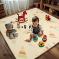 thumbnail image 1 of Extra Large Baby Playmats,0.8 Inch Waterproof Playroom Rug,79 x 71 Playpen Mat | Outdoor Play Padded for Backyard,Folding Kids Tummy Time Thick Soft Floormats Cushioned Toddler Playmat, 1 of 8
