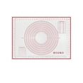 thumbnail image 1 of Extra Large Baking Mat With Measurements Non Stick EVA Baking Mat For Rolling Dough Non EVA Baking Kitchen Countertop Mat (Three Layer Red Transparent) Silicone Baking Mat Set 9x13 Baking Pan Ceramic, 1 of 3