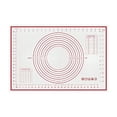 thumbnail image 1 of Extra Large Baking Mat With Measurements Non Stick EVA Baking Mat For Rolling Dough Non EVA Baking Kitchen Countertop Mat (Three Layer Red Transparent) Silicone Baking Mat Set 9x13 Baking Pan Ceramic, 1 of 3