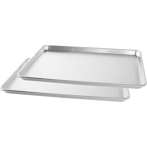 Extra Large, Baking Set - Commercial Quality Pan for Baking or Roasting, Encapsulated Galvanized Steel Rim Prevents Warping