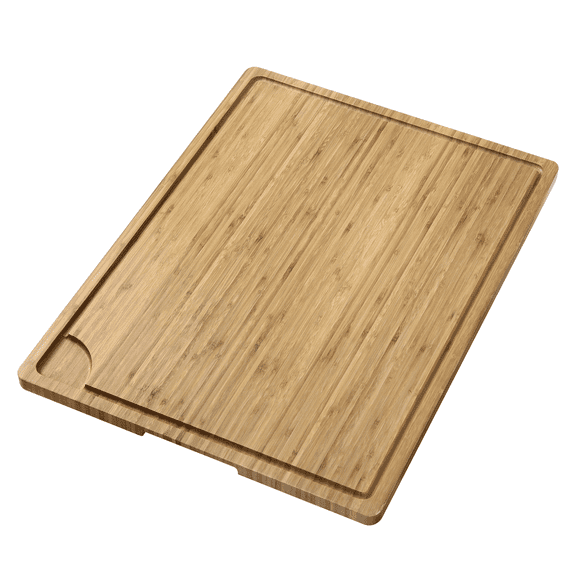 Extra Large Bamboo Cutting Board 24x18 Inch,Pre-Oiled Butcher Block with Juice Groove & Handles, Easy-Clean Kitchen Chopping Board for Meat & Vegetables